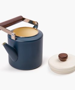 Enamel 2-Tone Kettle Indigo Blue