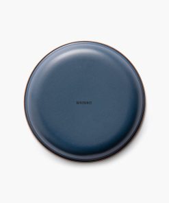 Enamel 2-Tone Salad Plate Set Indigo Blue