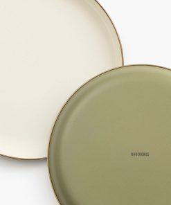 Enamelware 2-Tone Dining Collection - Olive Drab