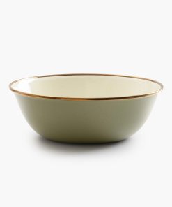 Enamelware 2-Tone Dining Collection - Olive Drab