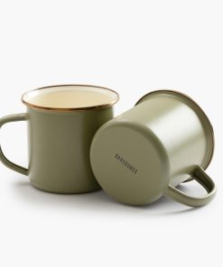 Enamelware 2-Tone Dining Collection - Olive Drab