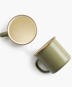 Enamelware 2-Tone Dining Collection - Olive Drab