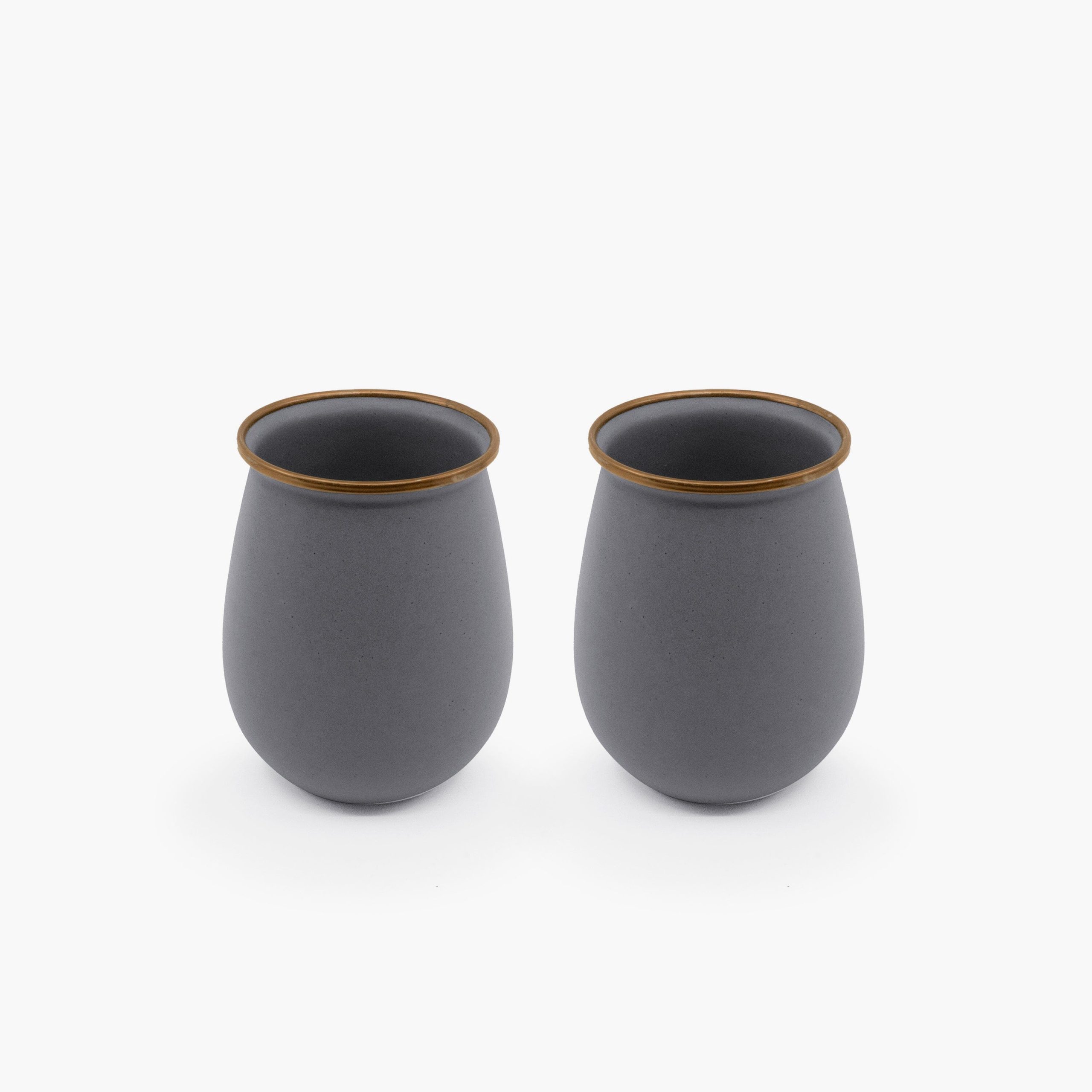 enamelwarediningcollection-slategray-10-10-CKW-386_EnamelTumblerSet-SlateGray_PDP_01 Enamelware Dining Collection - Slate Gray