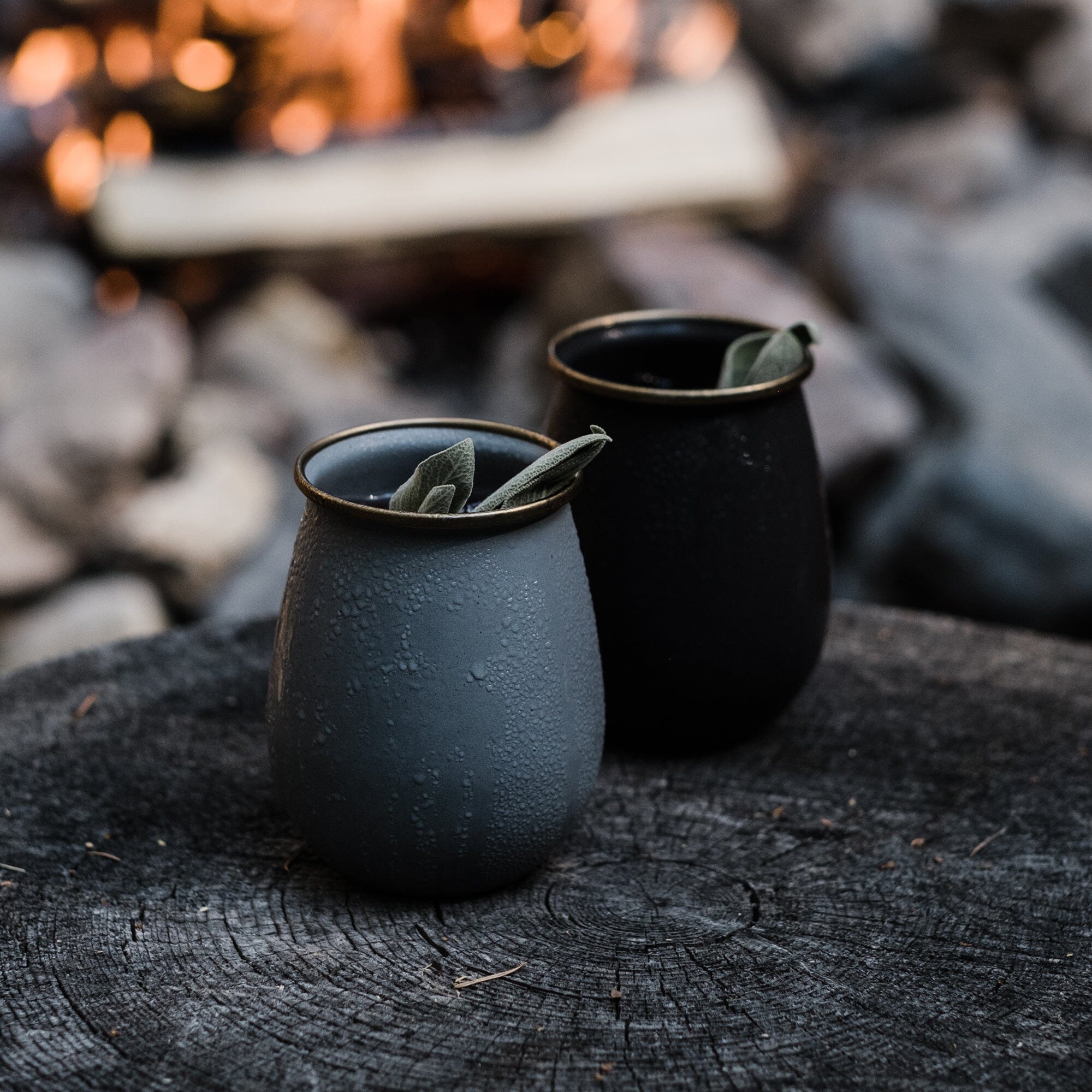enamelwarediningcollection-slategray-22-22-CKW-386_EnamelTumblerSet-SlateGray_PDP_03 Enamelware Dining Collection - Slate Gray