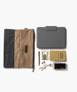 Neelum Zipper Pouch - Khaki