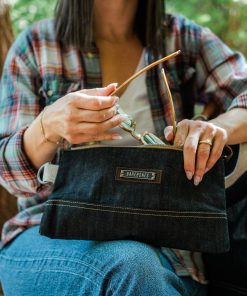 Neelum Zipper Pouch - Denim