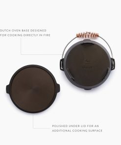 Polished Cast Iron Dutch Oven - 4qt