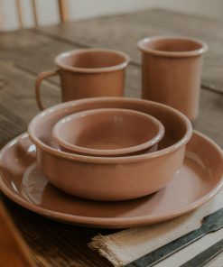 Rolled Enamelware Bowl Set