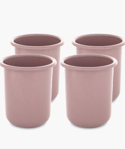 Rolled Enamelware Cup Set