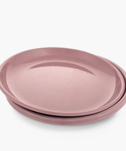 Rolled Enamelware Plate Set