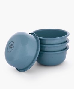 Rolled Enamelware Side Bowl Set